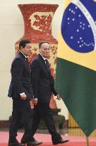 CORRECTED: Brazilian Vice President Mourao in Beijing