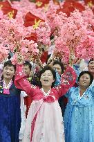 N. Korea's Kim Jong Un appears at huge loyalty parade in Pyongyang