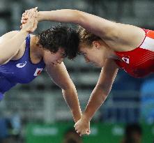 Olympics: Women's wrestling in action