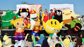 "Yuru-kyara" mascot characters gather in Hikone, western Japan