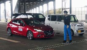 Mazda's Axela ranked highest on pedestrian-detect braking system