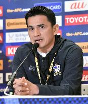 Thai coach attends press conference