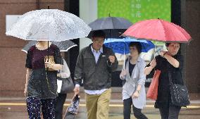 Typhoon Nanmadol makes landfall in Nagasaki