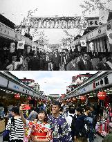Scenes in Tokyo: then and now