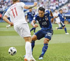 Football: Japan vs Poland at World Cup