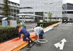 Typhoon Trami approaching Japan
