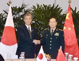 Japan, China defense chiefs