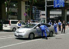 Investigation of fatal car accident in Tokyo