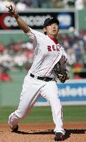 Matsuzaka gets 7th straight win as Boston sweep Brewers