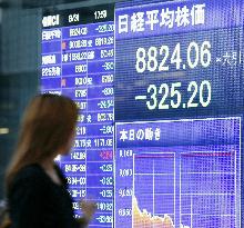 Nikkei closes at fresh 16-month low