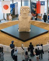 Moai statue on show in Tokyo to mark Japan-Chile friendship