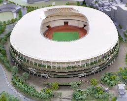 Model of Tokyo Olympics main stadium