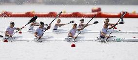 Olympics: Hungary wins women's kayak four gold