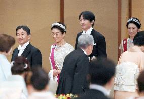 Banquet for Belgian royal couple at Imperial Palace