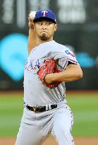 Baseball: Darvish in Rangers-Athletics game