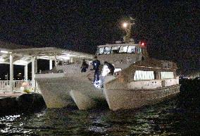 Shuttle boat rams into airport facility