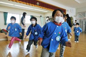 Commencement ceremony at Fukushima kindergarten