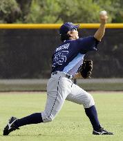 Matsui in Rays training