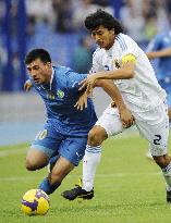 Japan against Uzbekistan in 2010 World Cup qualifying match