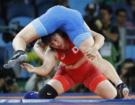 Olympics: Women's wrestling in action