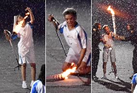 Paralympic torch relay runner falls in opening ceremony