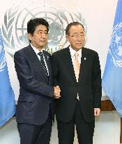 PM Abe seeks U.N. resolution against N. Korea
