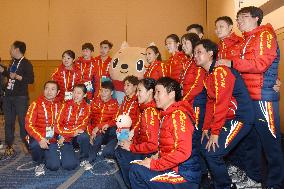 Chinese athletes at Asian Winter Games in Sapporo