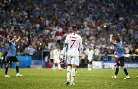 Football: Uruguay vs Portugal at World Cup