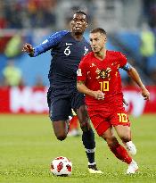 Football: France vs Belgium at World Cup