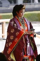Japanese emperor's enthronement ceremony