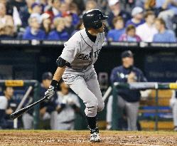 Seattel Mariners' Ichiro 2-for-5 against Kansas City Royals