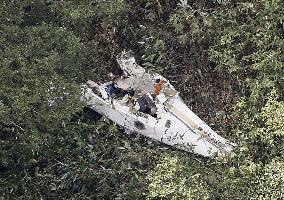 Crashed plane found in Hokkaido