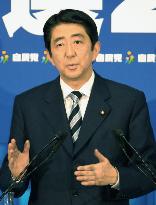 New LDP chief Abe vows patriotic education, bigger int'l role