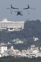 U.S. military resumes Osprey flights after accident off Okinawa