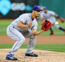 Baseball: Darvish takes loss as A's beat Rangers