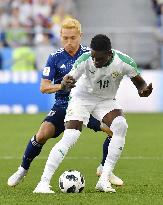 Football: Japan vs Senegal at World Cup