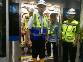 New mass transit train in Jakarta