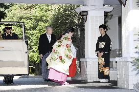 CORRECTED: Princess Ayako marries commoner Moriya