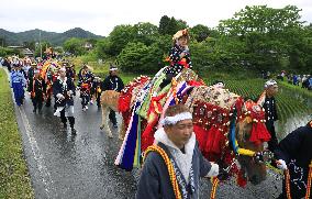 Annual parade of horses