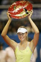 (2)Sharapova edges Davenport for 1st Pan Pacific Open crown