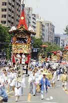 Yamahoko parade during Gion Festival in Kyoto