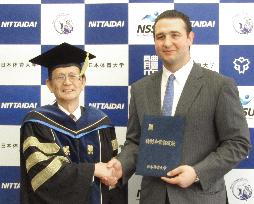Former ozeki Kotooshu graduates from sport college