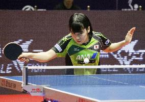 Table tennis: World bronze medalist Hirano loses in Grand Finals