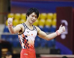 Gymnastics: Kohei Uchimura at world championships