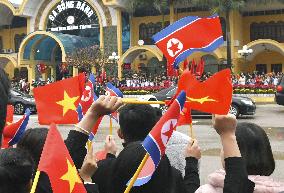 Kim Jong Un's arrival in Vietnam