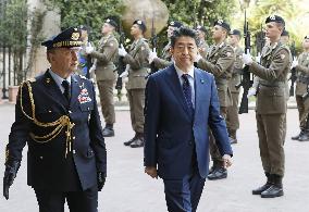 Japanese prime minister in Italy