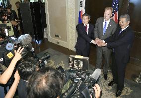 U.S., Japan, S. Korea defense talks