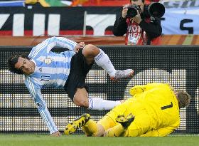 Argentina vs Germany at World Cup q'final