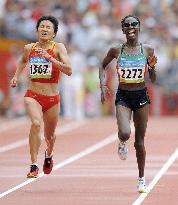 Olympics: Ndereba of Kenya wins silver in women's marathon, Zhou