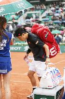 Tennis: Match suspended with Nishikori 2 sets up at French Open